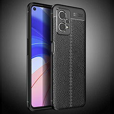 Soft Silicone Gel Leather Snap On Case Cover WL2 for Realme 9 5G Black