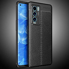 Soft Silicone Gel Leather Snap On Case Cover WL2 for Realme GT Master Explorer 5G Black