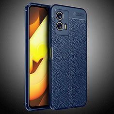 Soft Silicone Gel Leather Snap On Case Cover WL2 for Vivo iQOO U5 5G Blue