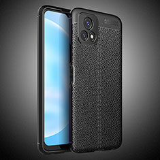 Soft Silicone Gel Leather Snap On Case Cover WL2 for Vivo Y52s 5G Black