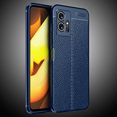 Soft Silicone Gel Leather Snap On Case Cover WL2 for Vivo Y55s 5G Blue