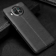 Soft Silicone Gel Leather Snap On Case Cover WL2 for Xiaomi Mi 10i 5G Black