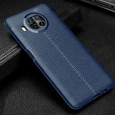Soft Silicone Gel Leather Snap On Case Cover WL2 for Xiaomi Mi 10i 5G Blue