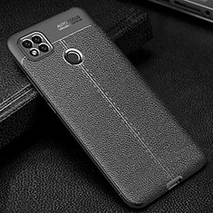 Soft Silicone Gel Leather Snap On Case Cover WL2 for Xiaomi Redmi 9 Activ Black