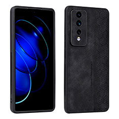 Soft Silicone Gel Leather Snap On Case Cover YZ1 for Huawei Honor 80 GT 5G Black