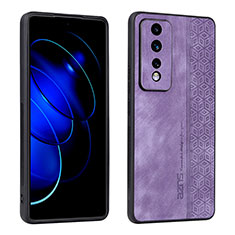 Soft Silicone Gel Leather Snap On Case Cover YZ1 for Huawei Honor 80 GT 5G Clove Purple