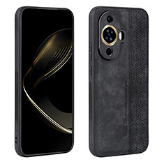 Soft Silicone Gel Leather Snap On Case Cover YZ1 for Huawei Nova 11 Black