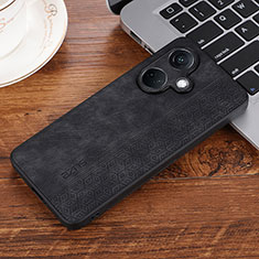 Soft Silicone Gel Leather Snap On Case Cover YZ2 for Oppo K11 5G Black