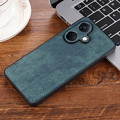 Soft Silicone Gel Leather Snap On Case Cover YZ2 for Oppo K11 5G Green