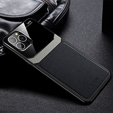 Soft Silicone Gel Leather Snap On Case Cover Z02 for Apple iPhone 13 Pro Black