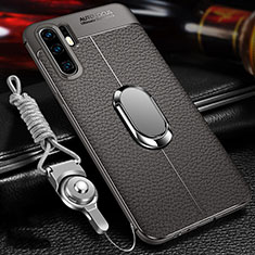 Soft Silicone Gel Leather Snap On Case Cover Z02 for Huawei P30 Pro Gray