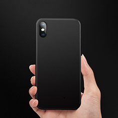 Soft Silicone Gel Matte Finish Cover for Apple iPhone X Black