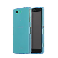 Soft Silicone Gel Matte Finish Cover for Sony Xperia Z3 Compact Sky Blue