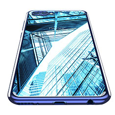 Soft Silicone Gel Mirror Case M01 for Huawei Honor V10 Blue