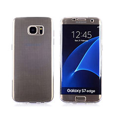 Soft Transparent Flip Case Cover for Samsung Galaxy S7 Edge G935F Clear