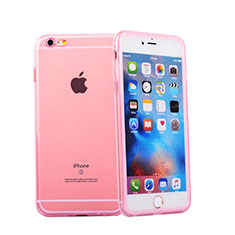Soft Transparent Gel Flip Case for Apple iPhone 6S Pink