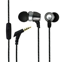 Sports Stereo Earphone Headphone In-Ear H01 for Sharp Aquos Sense4 Basic Black