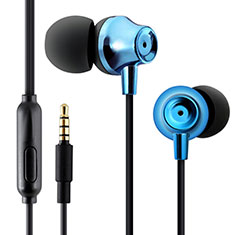 Sports Stereo Earphone Headphone In-Ear H21 for Wiko Sunny 2 Blue