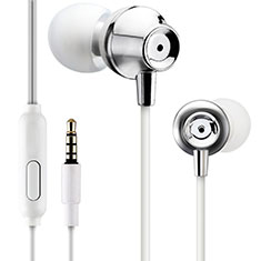 Sports Stereo Earphone Headphone In-Ear H21 for Oppo A16K Silver