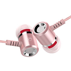 Sports Stereo Earphone Headphone In-Ear H25 for Oppo A16K Pink