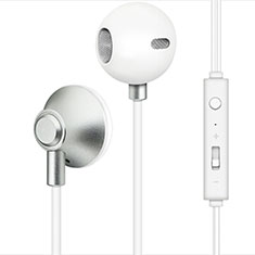 Sports Stereo Earphone Headset In-Ear H05 for Motorola Moto Edge S30 Pro 5G Silver