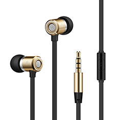 Sports Stereo Earphone Headset In-Ear H18 for Oppo Find X3 Pro Gold
