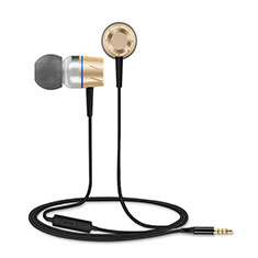 Sports Stereo Earphone Headset In-Ear H30 for Xiaomi Redmi Note 12 Pro Speed 5G Gold
