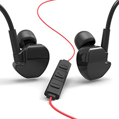 Sports Stereo Earphone Headset In-Ear H36 for Vivo Y35 5G Black