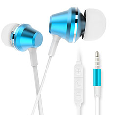 Sports Stereo Earphone Headset In-Ear H37 for HTC Desire 21 Pro 5G Blue