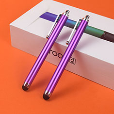 Touch Screen Stylus Pen Universal 2PCS H03 for Wiko Rainbow Jam 4G Purple
