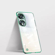 Transparent Crystal Frameless Hard Case Back Cover for Huawei Honor 70 5G Green