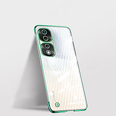 Transparent Crystal Frameless Hard Case Back Cover for Huawei Honor 70 Pro+ Plus 5G Green