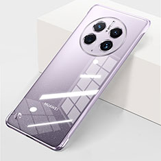 Transparent Crystal Frameless Hard Case Back Cover for Huawei Mate 50 Purple