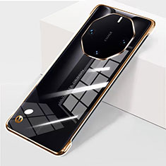 Transparent Crystal Frameless Hard Case Back Cover for Huawei Mate 60 RS Ultimate Gold