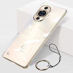 Transparent Crystal Frameless Hard Case Back Cover for Huawei Nova 11 Pro Gold