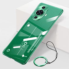 Transparent Crystal Frameless Hard Case Back Cover for Huawei Nova 11 Ultra Green