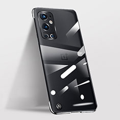 Transparent Crystal Frameless Hard Case Back Cover for OnePlus 9 Pro 5G Black