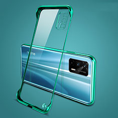 Transparent Crystal Frameless Hard Case Back Cover for Realme GT Neo 2T 5G Green