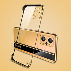 Transparent Crystal Frameless Hard Case Back Cover for Realme GT2 5G Gold