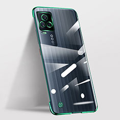 Transparent Crystal Frameless Hard Case Back Cover for Vivo iQOO 7 5G Green