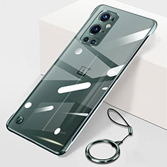 Transparent Crystal Frameless Hard Case Back Cover H01 for OnePlus 9 Pro 5G Green