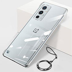 Transparent Crystal Frameless Hard Case Back Cover H01 for OnePlus 9RT 5G Silver