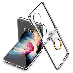 Transparent Crystal Hard Case Back Cover AC2 for Huawei P60 Pocket Silver