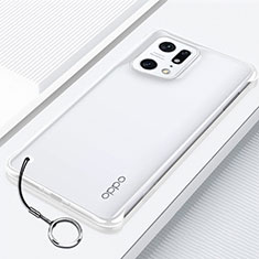 Transparent Crystal Hard Case Back Cover H01 for Oppo Find X5 5G Clear