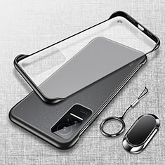 Transparent Crystal Hard Case Back Cover H01 for Xiaomi Civi 1S 5G Black