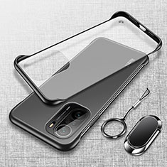 Transparent Crystal Hard Case Back Cover H03 for Xiaomi Mi 11i 5G Black