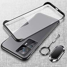 Transparent Crystal Hard Case Back Cover H03 for Xiaomi Mi 12T Pro 5G Black