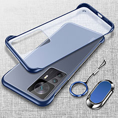 Transparent Crystal Hard Case Back Cover H03 for Xiaomi Mi 12T Pro 5G Blue