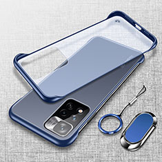 Transparent Crystal Hard Case Back Cover H04 for Xiaomi Mi 11i 5G (2022) Blue