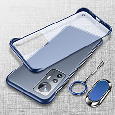 Transparent Crystal Hard Case Back Cover H06 for Xiaomi Mi 12S Pro 5G Blue